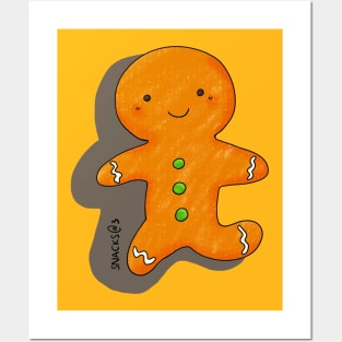 The happy gingerbread man Posters and Art